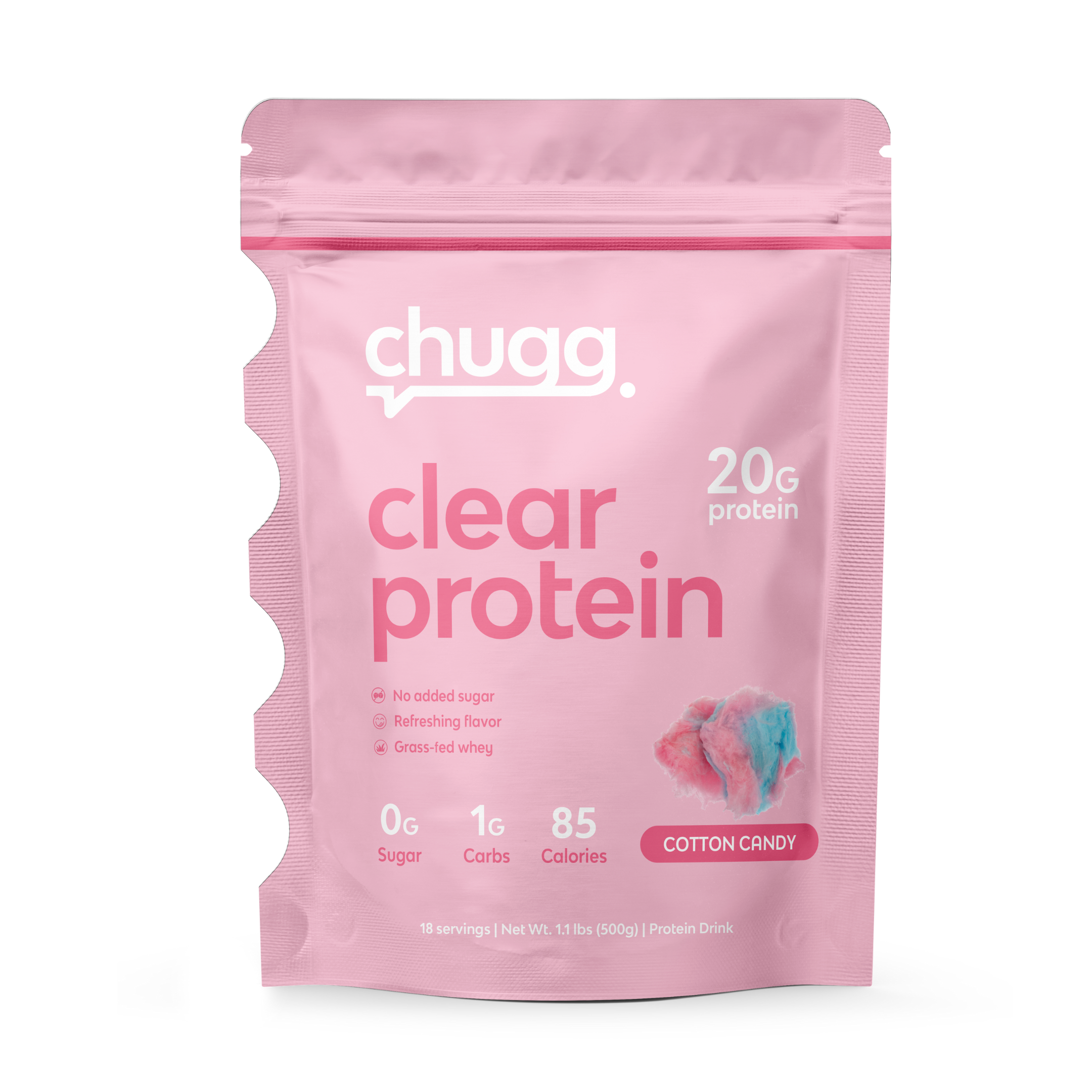 Clear Protein Cotton Candy