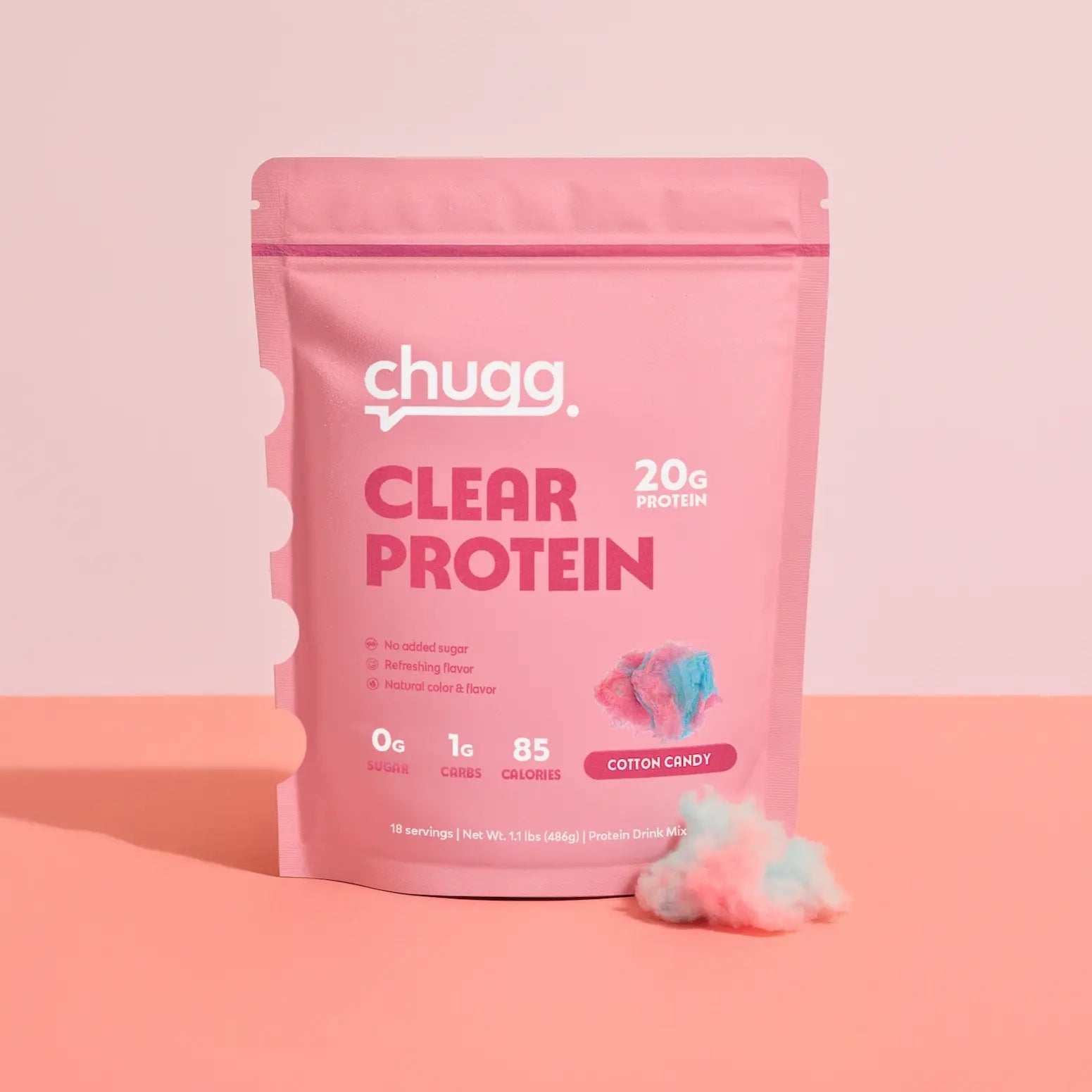 Clear Protein Cotton Candy