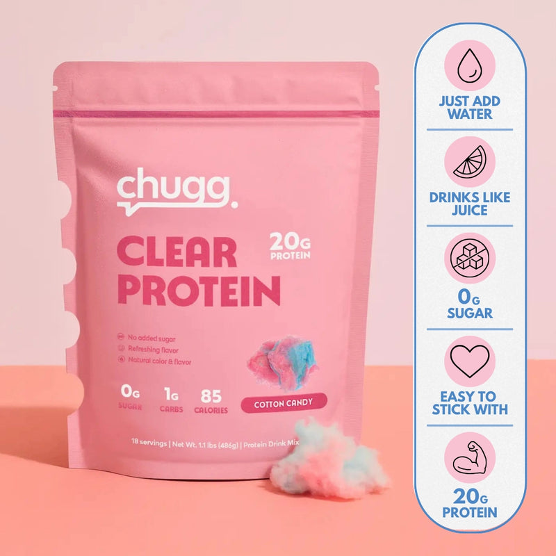 Clear Protein Cotton Candy